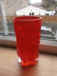 Ingrid Glas Red Bark Vase