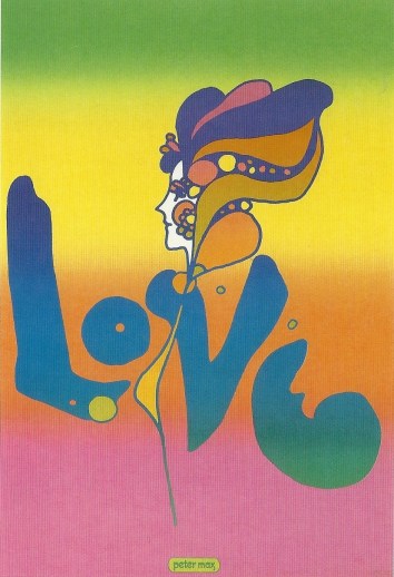 'Love' poster by Peter Max, 1967-68