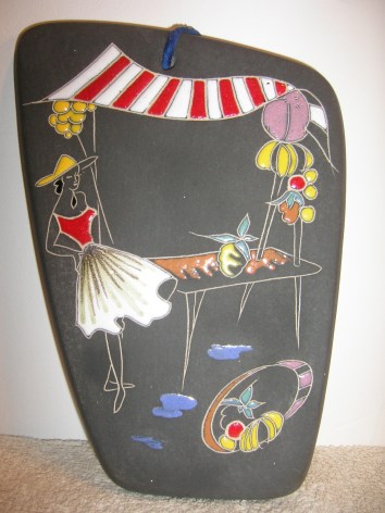 Ruscha 1950s Wall Plate