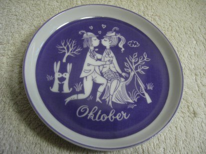 Bjørn Wiinblad 'Oktober' plate