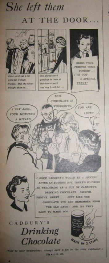 1950s Cadbury's Drinking Chocolate Advert