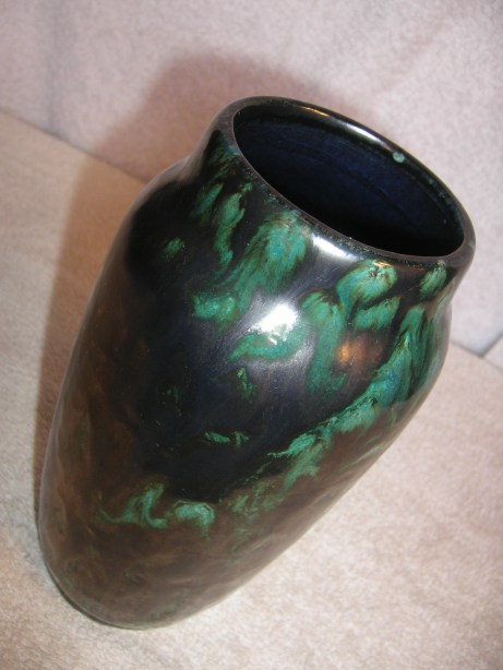 "It ended on an oily vase..."