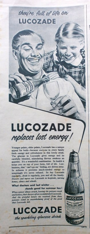 1950s Lucozade advert