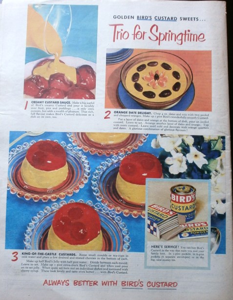 Bird's Custard 1950s advert