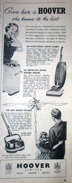 Vintage Hoover Christmas advert