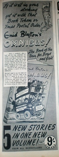 Enid Blyton Omnibus advert 1950s