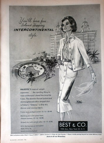 Best & Co Vintage 1950s Advert Travel Fashion