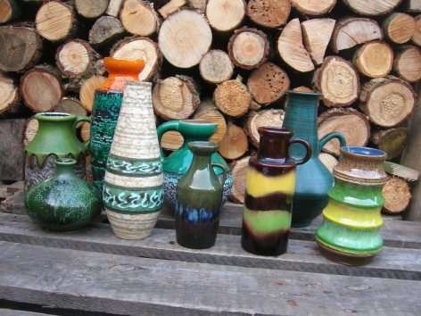 Spring Greens - West German Pottery