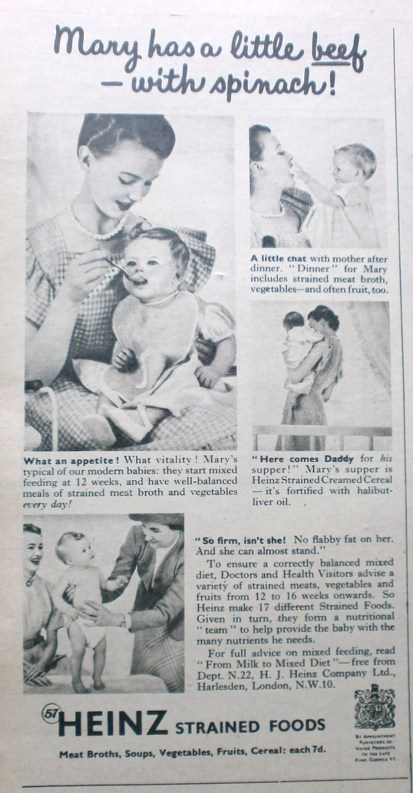 Vintage Heinz Baby Food Advert