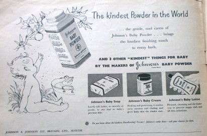 Vintage Johnson's Baby Advert