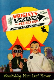 Vintage Wrigley's Gum Halloween Advert