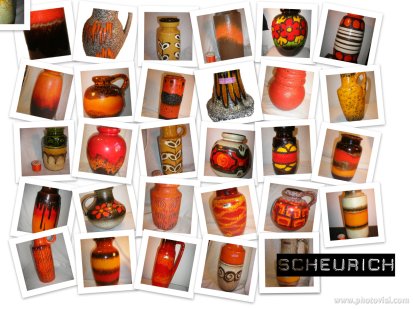 Scheurich Autumnal West German Pottery Scheurich Autumnal West German Pottery