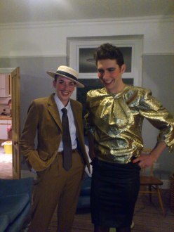 It's the lady to the left...