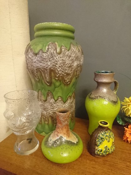 West German Pottery Spring Display