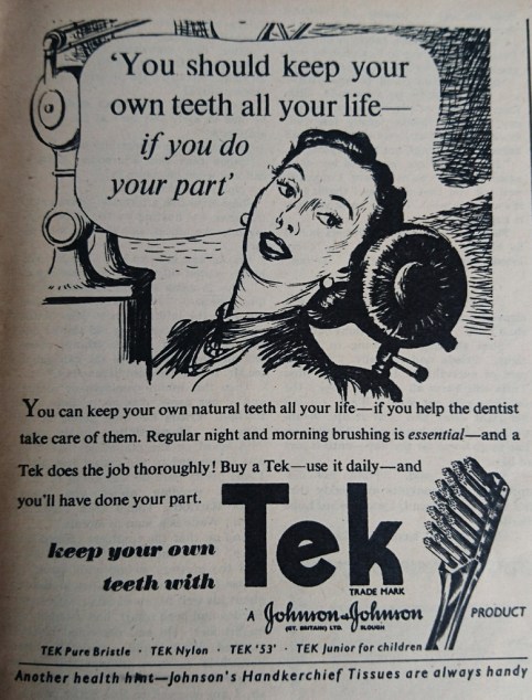Vintage toothpaste advert